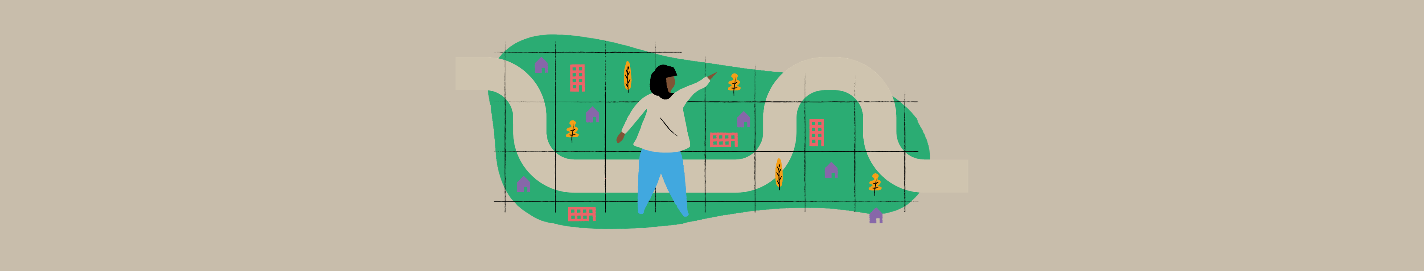 person walking in a park